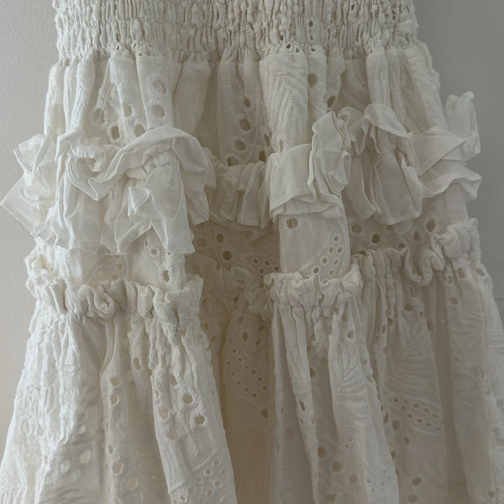 Waimari Alfresco Eyelet Mini Dress White - Picture 3 of 5